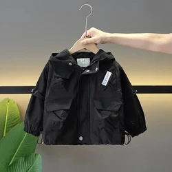 Boys' Autumn Coat New Spring and Autumn Fashion Children's Jacket Charge Clothes Boys' Fashionable Baby Windbreaker