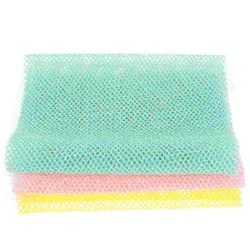 3 Pcs African Net Bath Strip Long Back Rub Cloth Sponge Showering Nets Washing Exfoliating Supplies for