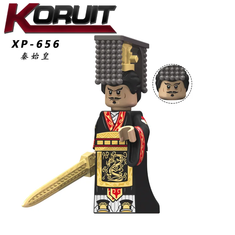 KT1088 Ancient Qin Dynasty Qin Shi Huang Civilian General Soldier Splicing building block minifigures toy, birthday gift