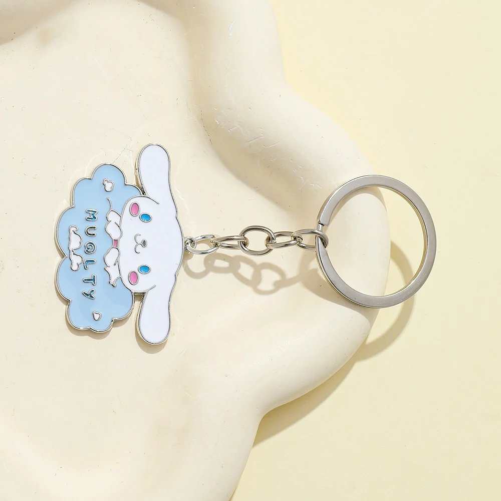 

Sanrio Anime Cartoon Figure Cinnamoroll Keychain Cute Small Fresh Pendant Sanrio Key Chain for Backpack Accessories Gifts