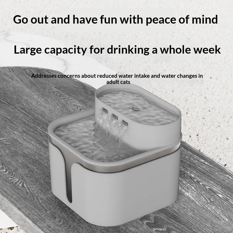 Fuente de agua automática silenciosa para perros y gatos con filtro - imagen 3