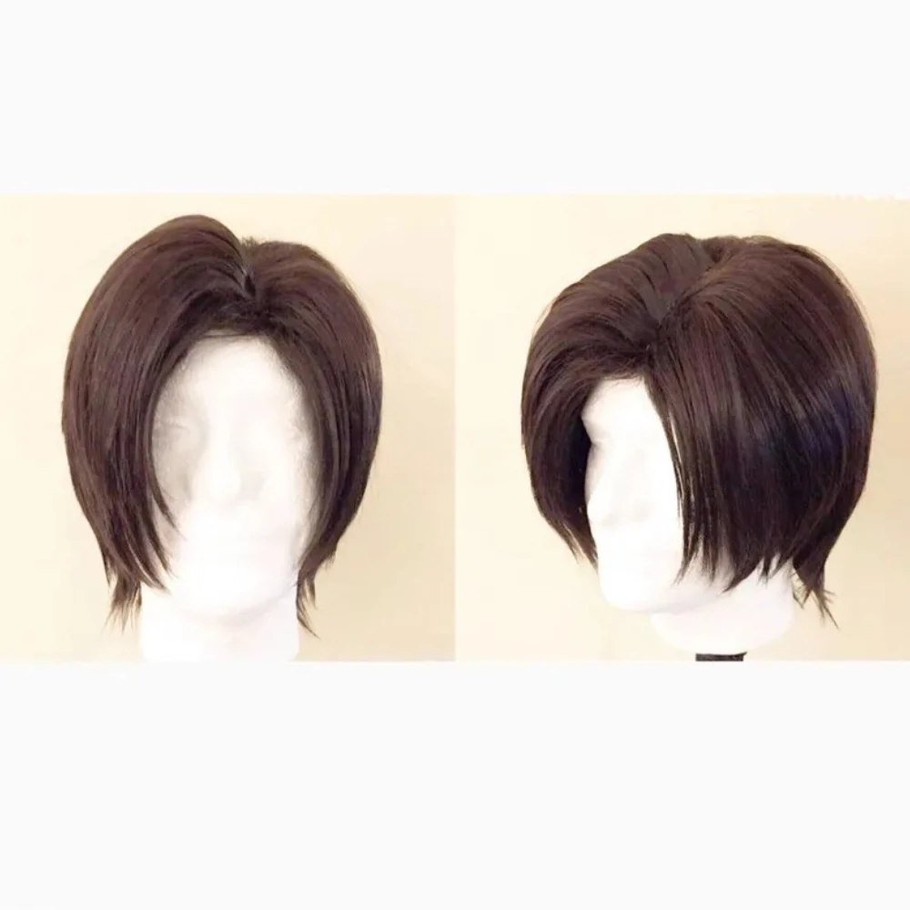 Leon Cosplay Wig Men Evil Requiem Leon Reon Scott S. Kennedy Halloween Game Roleplay Nature Wig Heat Resistant Synthetic Wigs