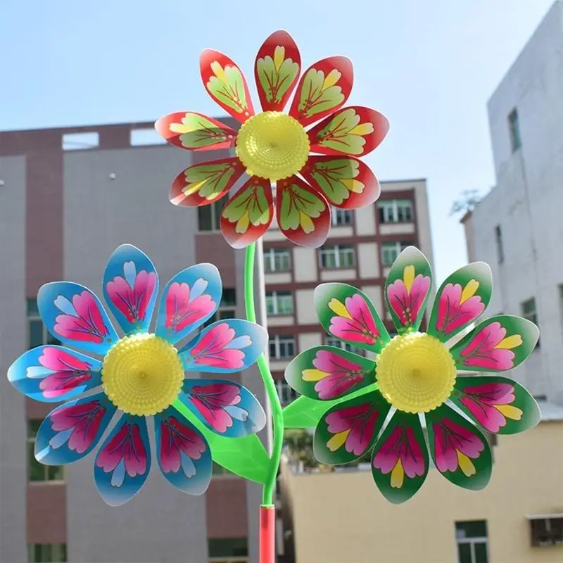 F62d 10pieces Spinners Wind For Children Windmill Toy Beach Backyard Camping Ornement