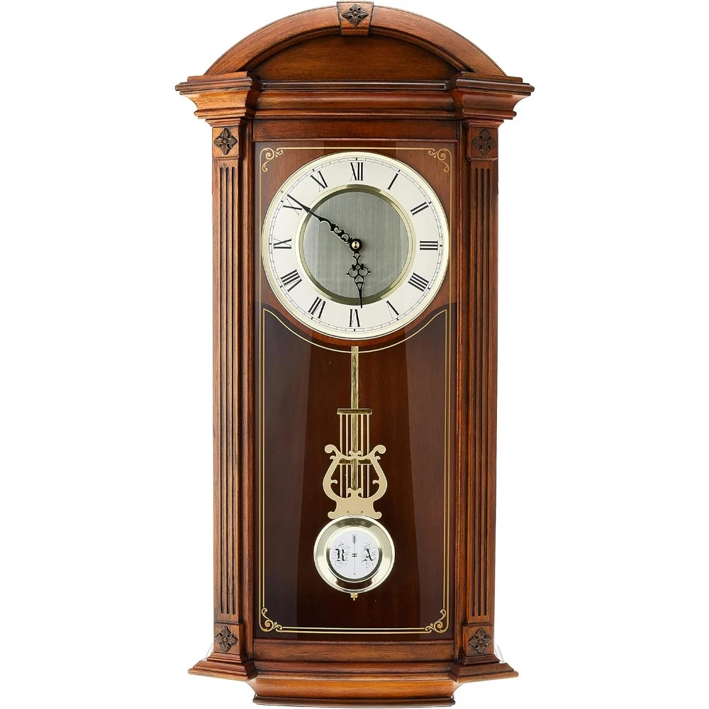 Hartwick Chiming Clock, Walnut 29.75 x 14 x 5.5