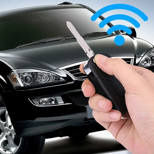 Imagen 2 del producto Funda para llave de coche Ssangyong Actyon Kyron Rexton, carcasa para mando a distancia, 2 botones, accesorios para coche, negro