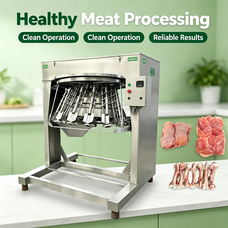 Chicken Leg Thigh Cut up Tighss& Drumstick Cone Breast Meat Separator Poultry Debone Deboner Processing Line Parting
