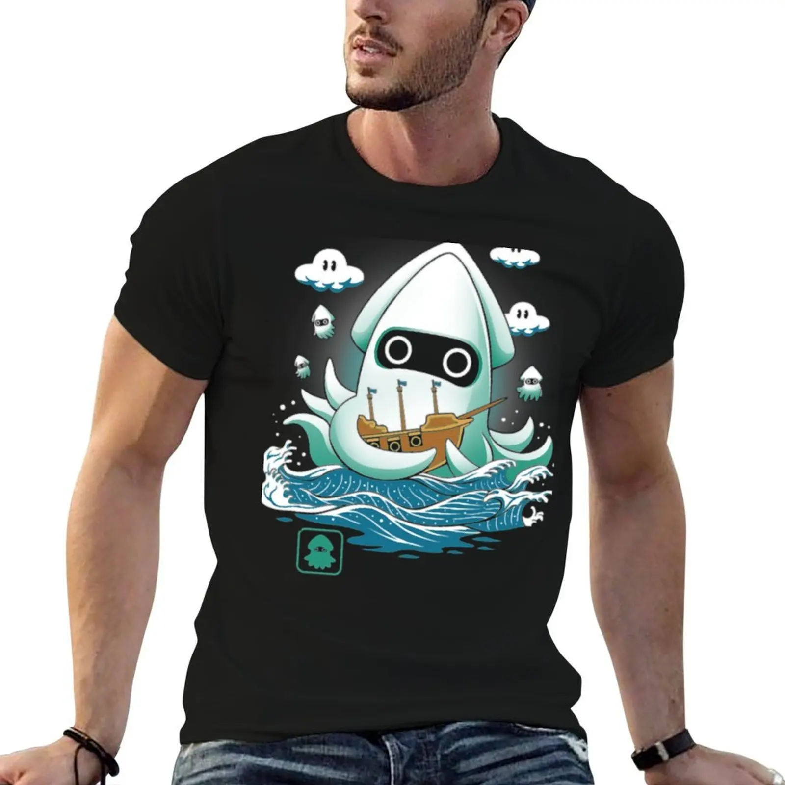 Camiseta Blooper kaiju, camiseta de anime, camiseta para hombre, camisetas de verano para hombre, camisetas gráficas