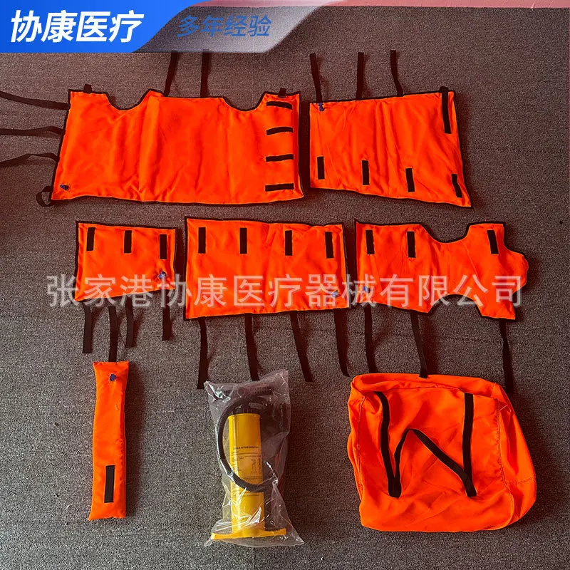 National Inspection Rescue Limb Immobilization Airbag Stretcher with Headrest Vacuum Splint Negative Pressure