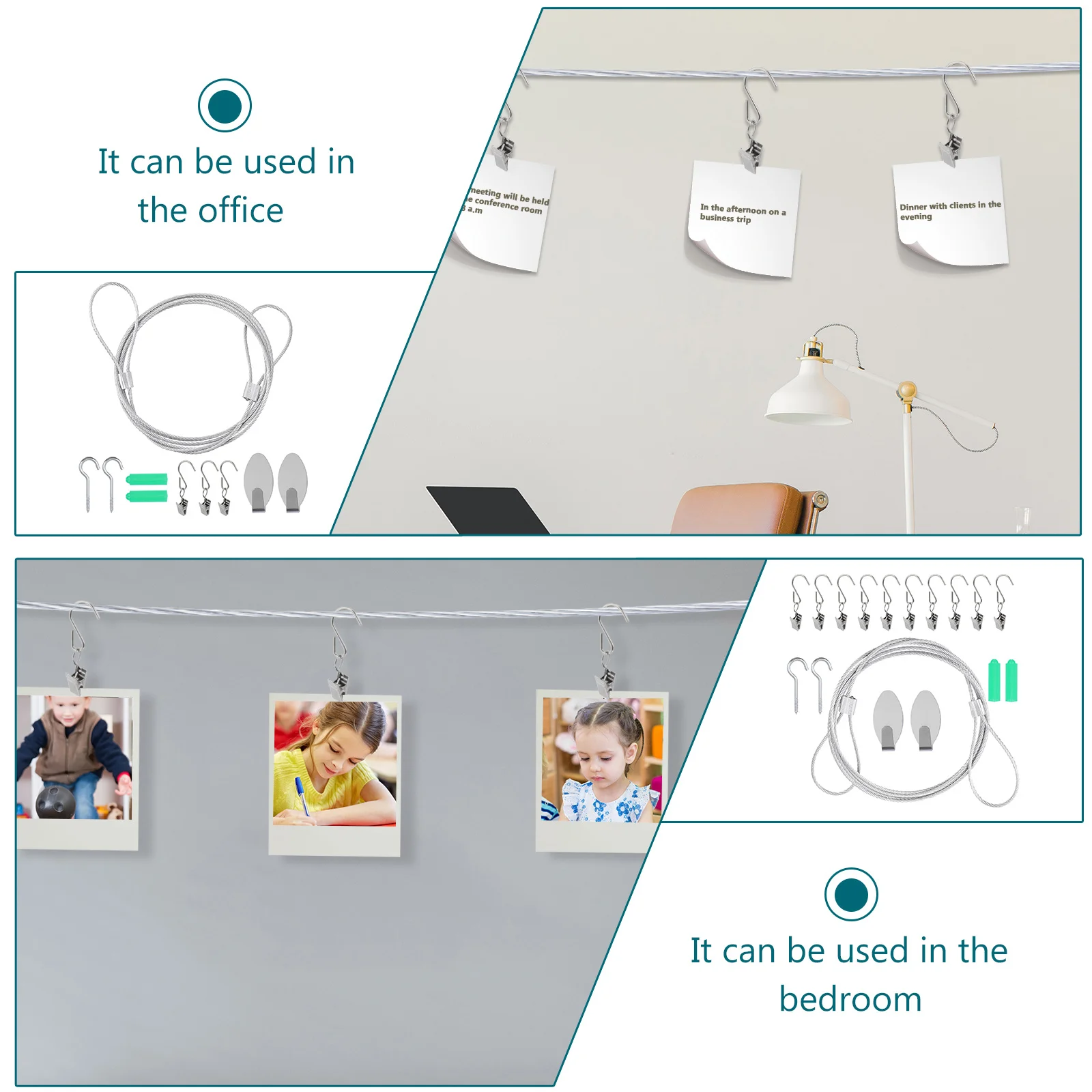 

1 set 1 Set Creative Metal Curtain Hook Clips For Photo Display Message Memo Hanging Steel Wall Decorative Picture Clips