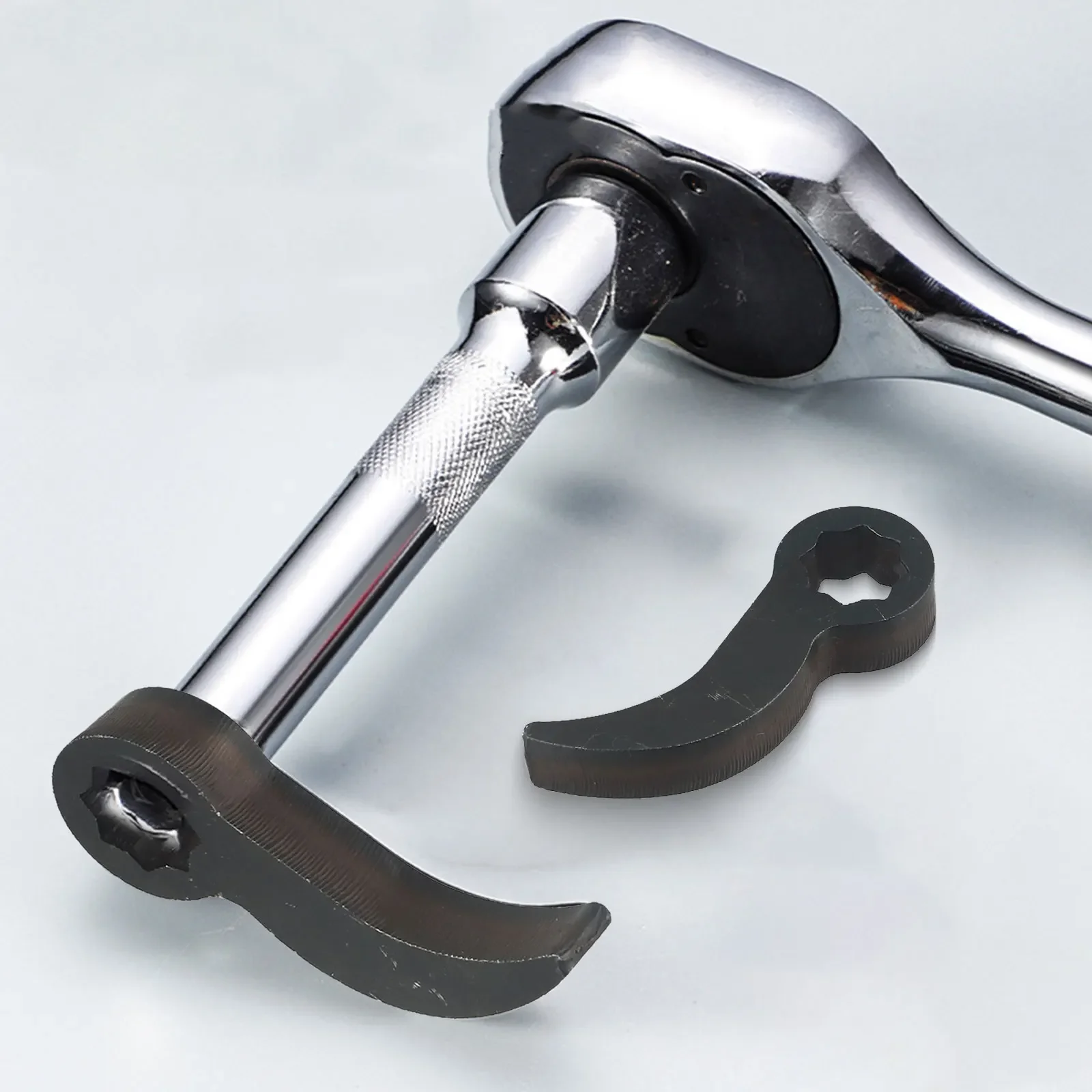 1pcs Pry Bar Wrench Adapter Crowbar Adapter Head For Half Shaft Removal Car 1/2 Inch Pry Bar Wrench Adaptor Head Angle Bar