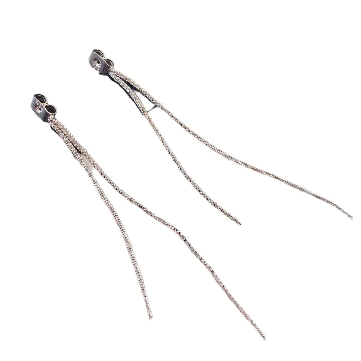 MDL Moissanit1 نمط المتخصصة سنغافورة قذيفة اللؤلؤ الطبيعي سدادات مطلية بالذهب شرابة البجعة السوداء مزاجه الفضة دبوس أقراط