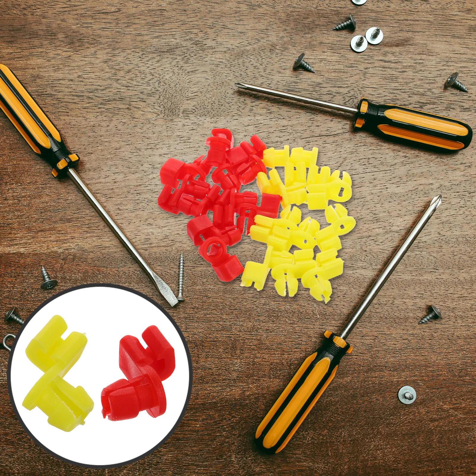 

20Pcs Tailgate Handle Rod Clips Replacement Clips Car Door Lock Truck Auto Parts Truck Accessories Handle Clip