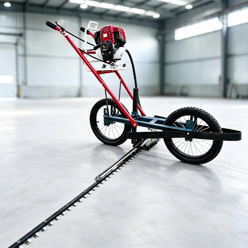 Compact 4-Stroke Household Garden Lawn Mower, Hand Push Lawn Mower for Flat Ground Hand Propelled Grass Mower