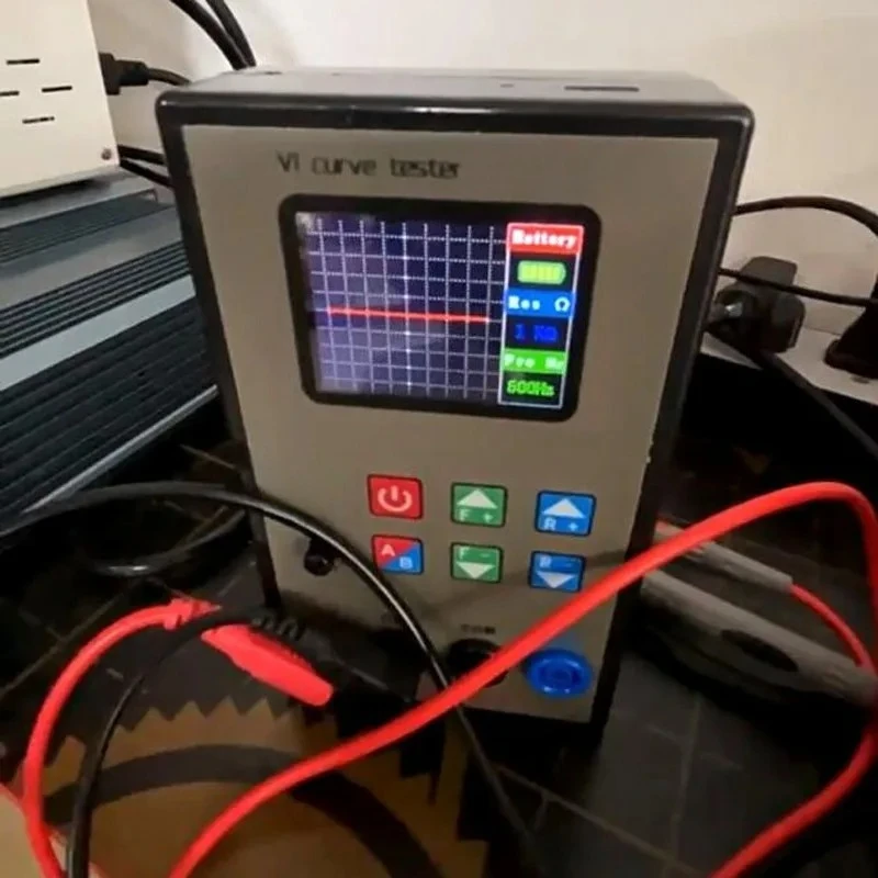 ortable Dual Channel VI Curve Tester, 18 Adjustable Frequency Levels, 2.0 Inch TFT Display