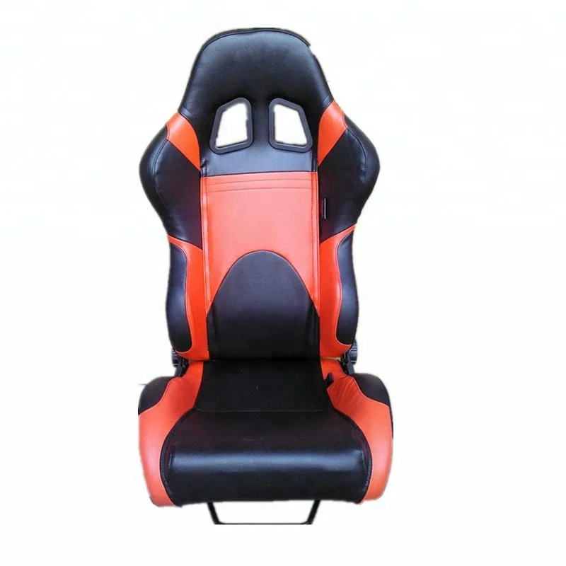 10008 Universal Vehicle Slider Simulator Gaming Station Adjustable Sim Bucket Sport Seat PVC