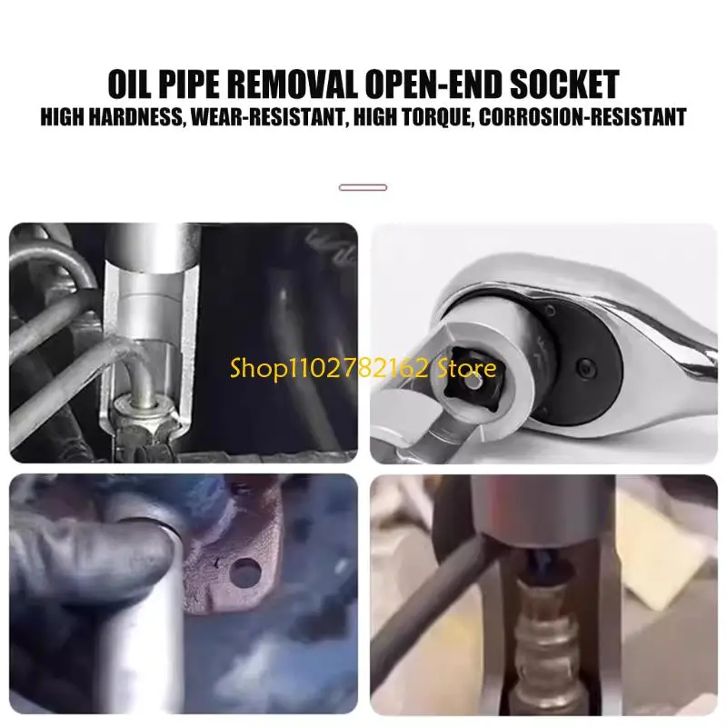 

547B Automotive 9Pcs Steel Socket 10-22mm for Oxygen Sensors Disassembly and Oil Systems Maintenance in Garages or Homes