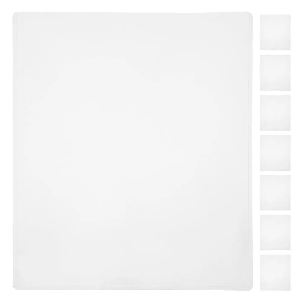 

8pcs Transparent Hard Card Holders 21.6X28Cm Clear Pvc Picture Sleeves Waterproof For Photos Documents Office School Folder