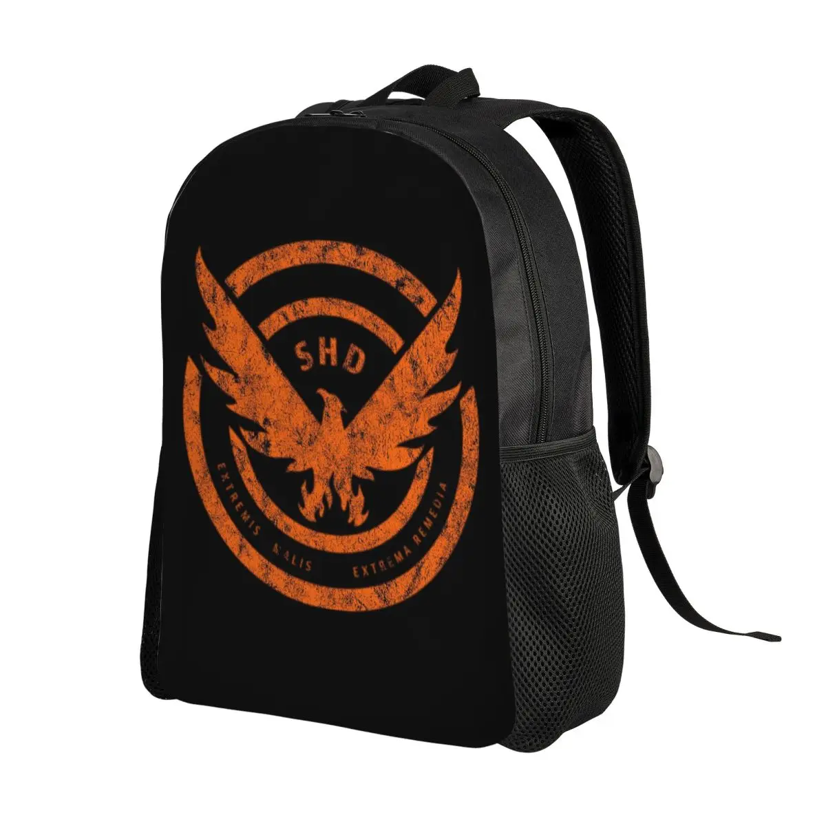 The Division SHD Logo Distressed Backpack Daypack Large Capacity Kids BookBag School Bag Shoulder Bags for Men Women
