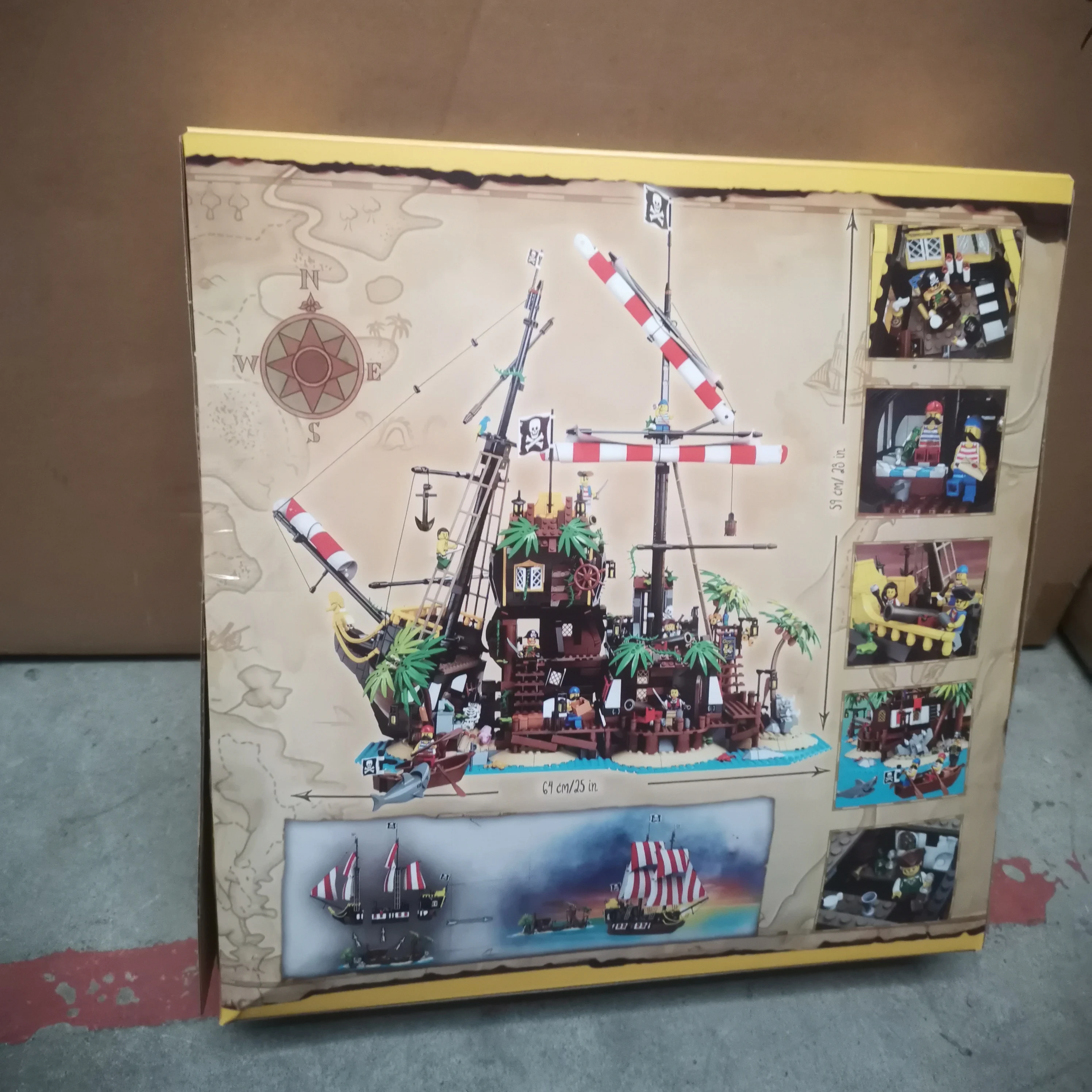 With Original Box 2545 PCS Pirates of Barracuda Bay Building Blocks Bricks Compatible 21322 698998 Birthday Christmas Gifts