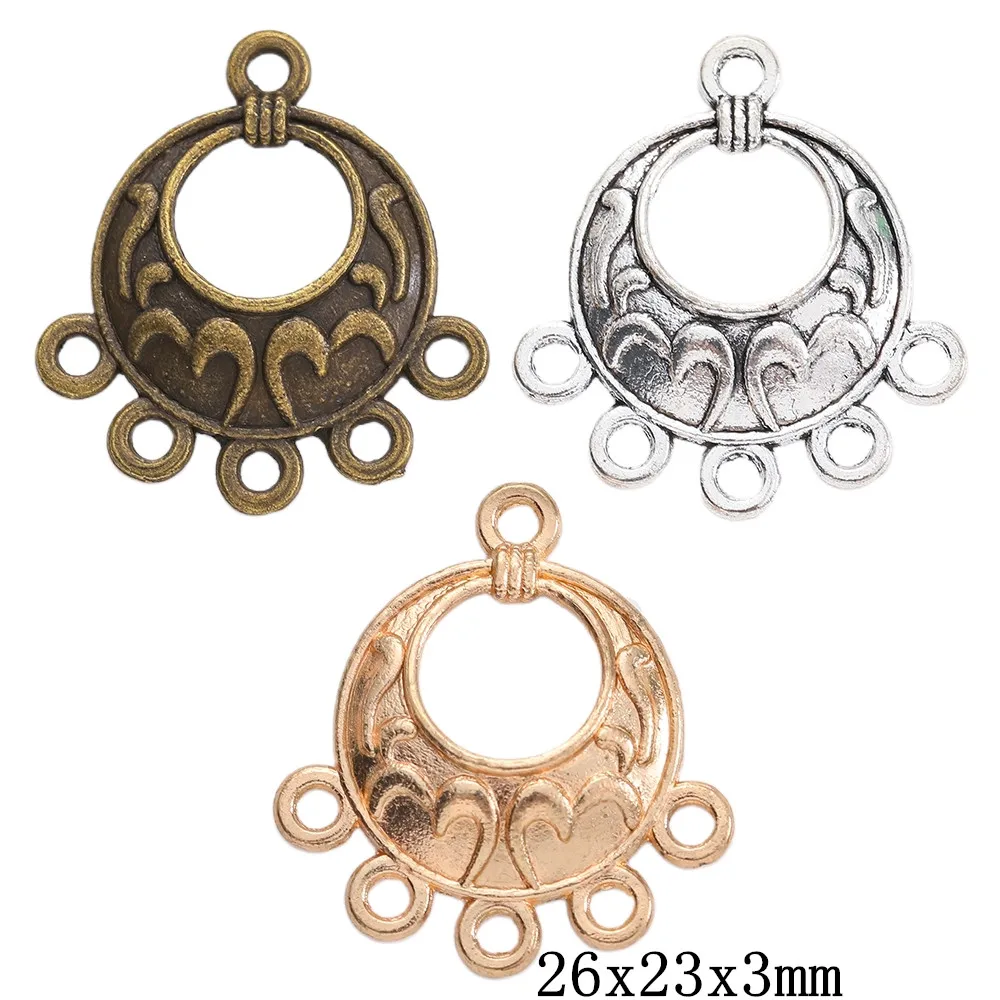 40pieces (Connector) vintage zinc alloy charm metal pendant DIY jewelry discovery making accessories2705