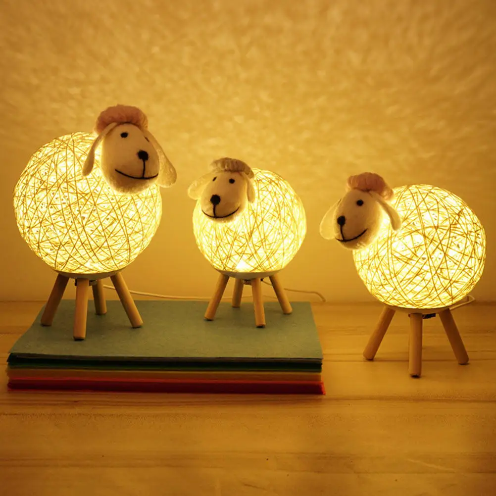 

Sheep Night Light LED Desk Lamp Waterproof USB Powered Decorative Lighting for Bedroom Living Room Party Gifts