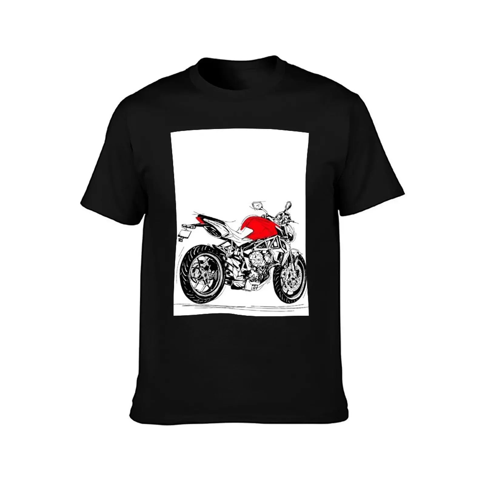 mv agusta brutale pencil draw T-Shirt oversizeds plus size tops boys animal print oversize t-shirts man mens champion t shirts