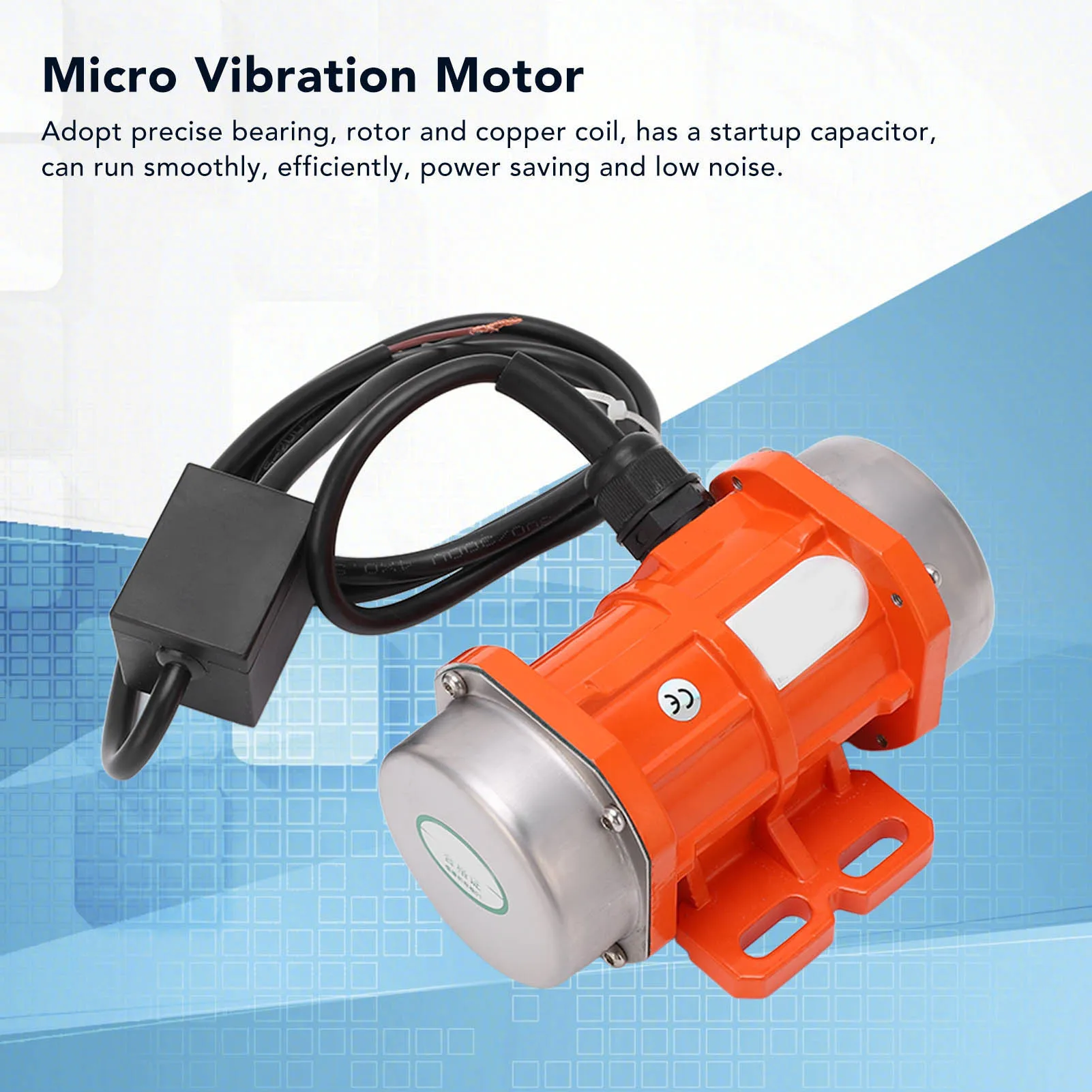 Motor Vibrador con Velocidad Máxima de 3600 RPM, Carcasa de Aleación de Aluminio, Motor Vibrador de Concreto para Minería, Metalurgia y Carbón