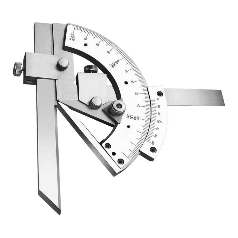 Stainless Steel Vernier Protractor 0-320 Degree Angle Gauge Ruler For Machining Woodworking Measuring Tool Industrial Inspection