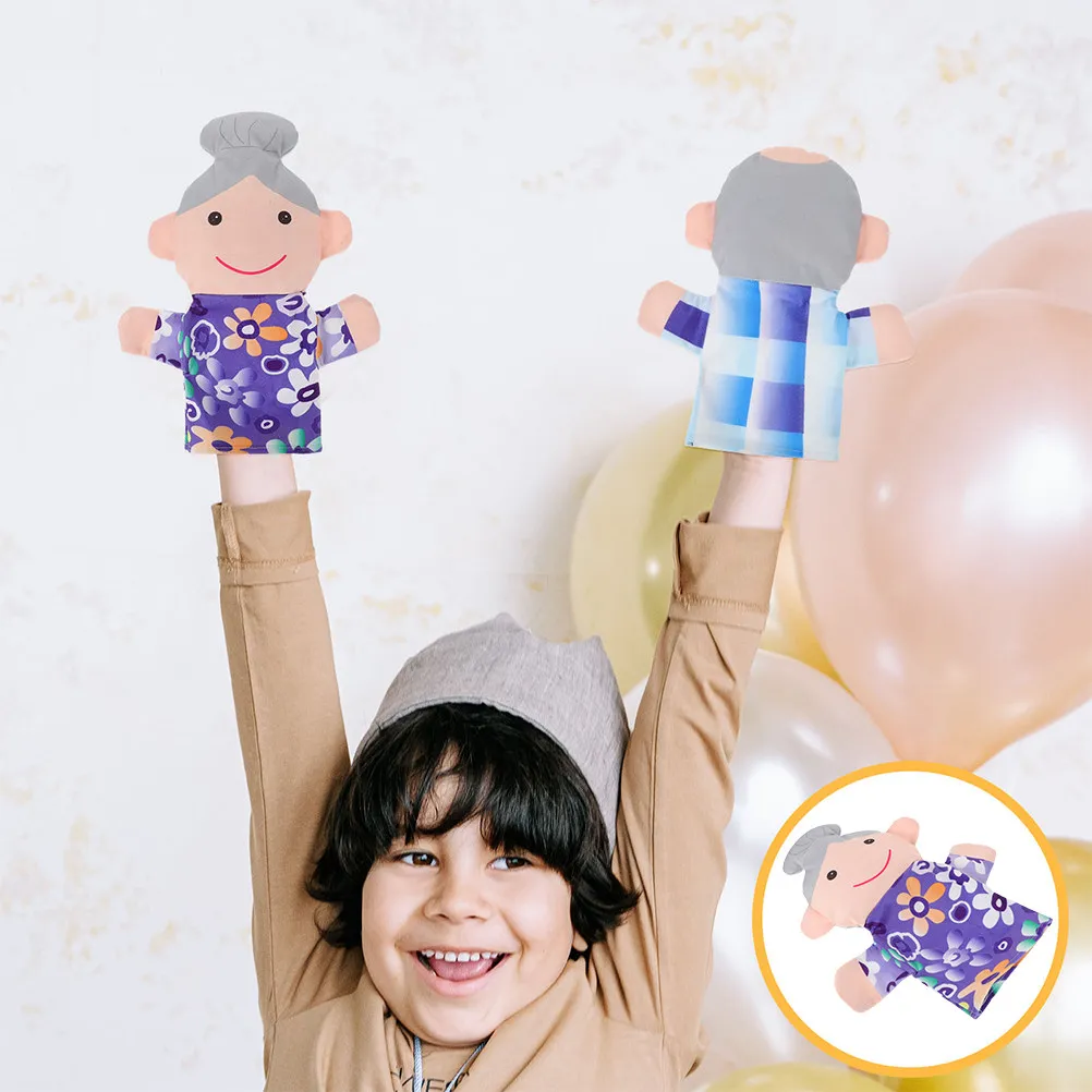 

Hand Puppet Family Set for Kids Toddlers 2-4 Years Educational Role Play Tool Teaching Aid Bedtime Stories Social Emotional