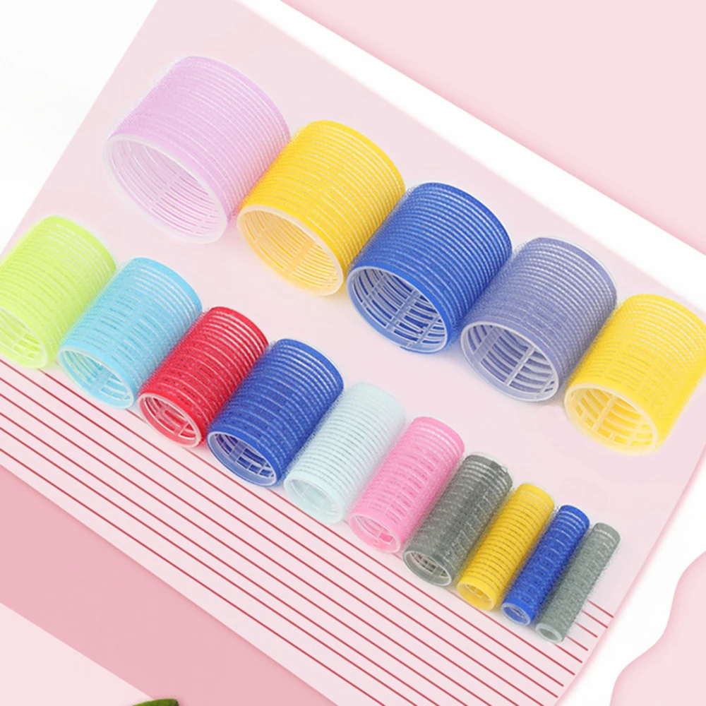 Rolos de cabelo auto aperto com gancho, Heatless Hair Roller, Salon Hair Dressing Curlers, Sticky Hair Styling Tools, Tamanho Jumbo