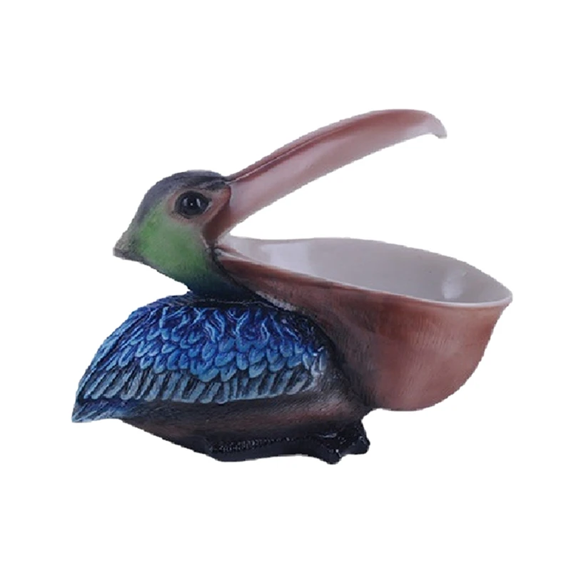 ABYN-Pelican Ornaments-Keys And Jewelry Storage Of Resin Toucans, Ideal Choice For Living Room, Creativehome Decoration.