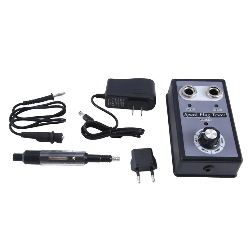 A02M-Adjustable Dual Hole Sparking Plug Tester Spark Tester Diagnostic Tool For Car Motorcycle Ignition Coil Checker Spark Durab