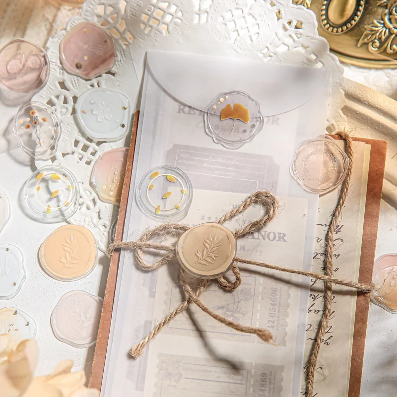 المغلف ورنيش لواصق الختم ثلاثية الأبعاد النار الطلاء ختم ملصقات DIY بها بنفسك لوازم الحرفية سجل القصاصات المغلف Stamps لوازم الطلاب
