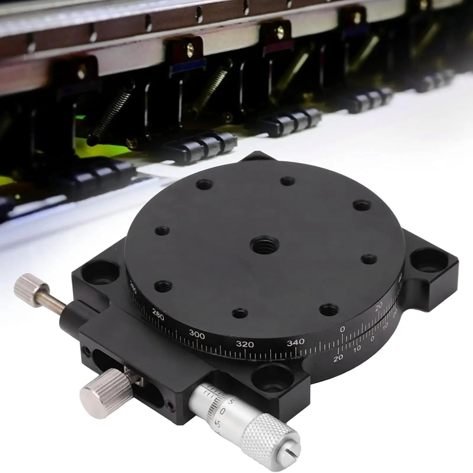 R Axes Rotating Linear Stage RS60-l Accessory Simple Assembly Professional Multipurpose Lightweight Dia 2.3inch 360 Rotary