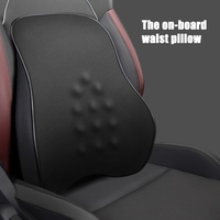 Car Massage Pillow Lumbar Pillow Universal Seat Back Support Relieve Fatigue Auto Back Support