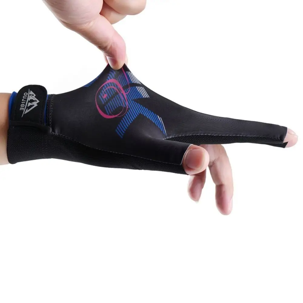 

Three Finger Left Hand Billiards Gloves Left Hand Lightweight Billiard Training Gloves Exposed Finger Unisex Three Cut Gloves