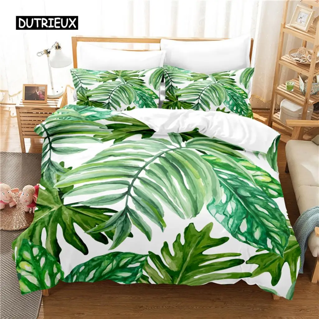 

Banana Leaf Bedding Set Duvet Cover Set 3d Bedding Digital Printing Bed Linen Queen Size Bedding Set Fashion Design