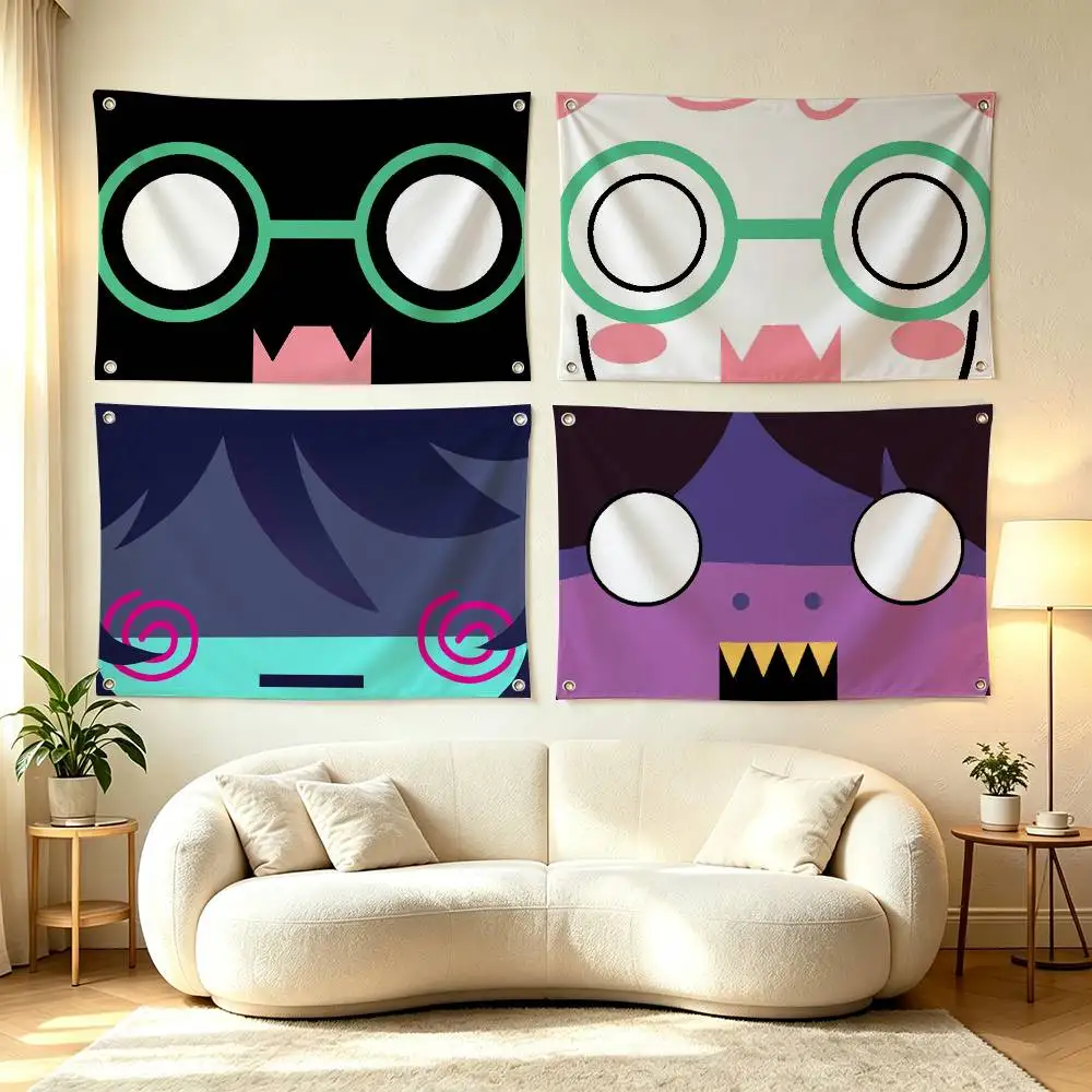 full face D-Deltarune Flag Suitable For Party Club Outdoor Interior Wall Decoration Banner Fans