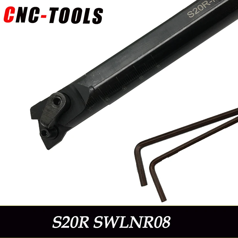 S20R MWLNR08 20mm Lathe Cutting Tools CNC Turning Tool Lathe Machine Tools Internal Metal Lathe Tool Boring Bar Type MWLNR / L