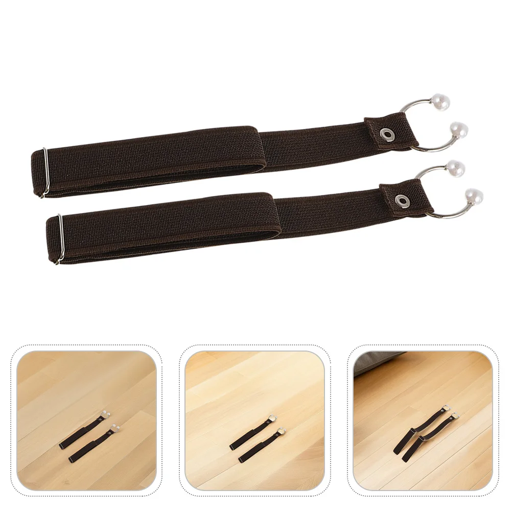 

4Pairs Anti-Slip Decorative Shoe Lace Buckles Elastic Straps Secure Locking Replacement Bands High Heel Shoes Accessories