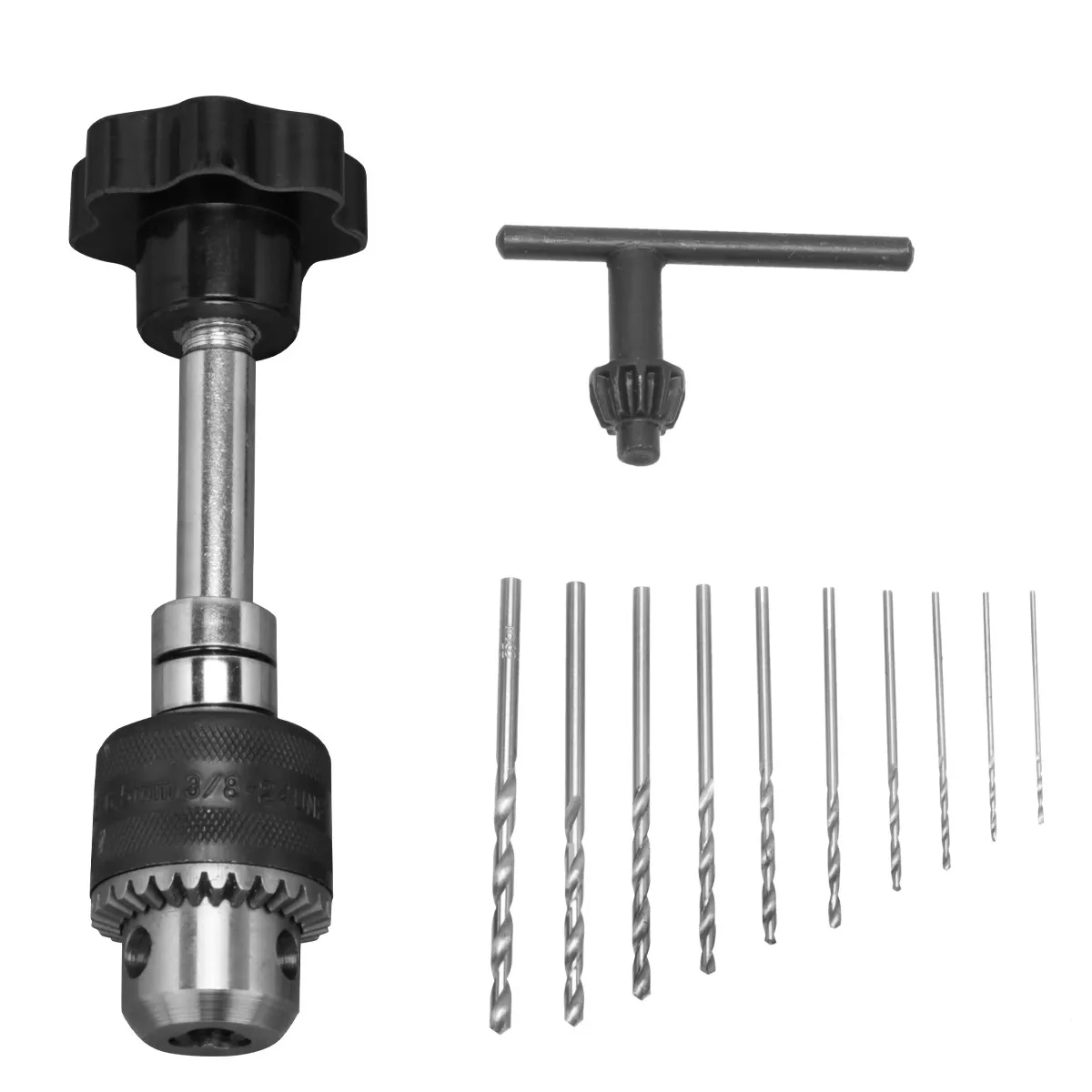 

1Pcs Portable Hand Drill Kit for Jewelry Making Bodhi Beads Diamond Hole Punching Craft Drilling Rotary Tool 0.5-6.5mm Drill Bit