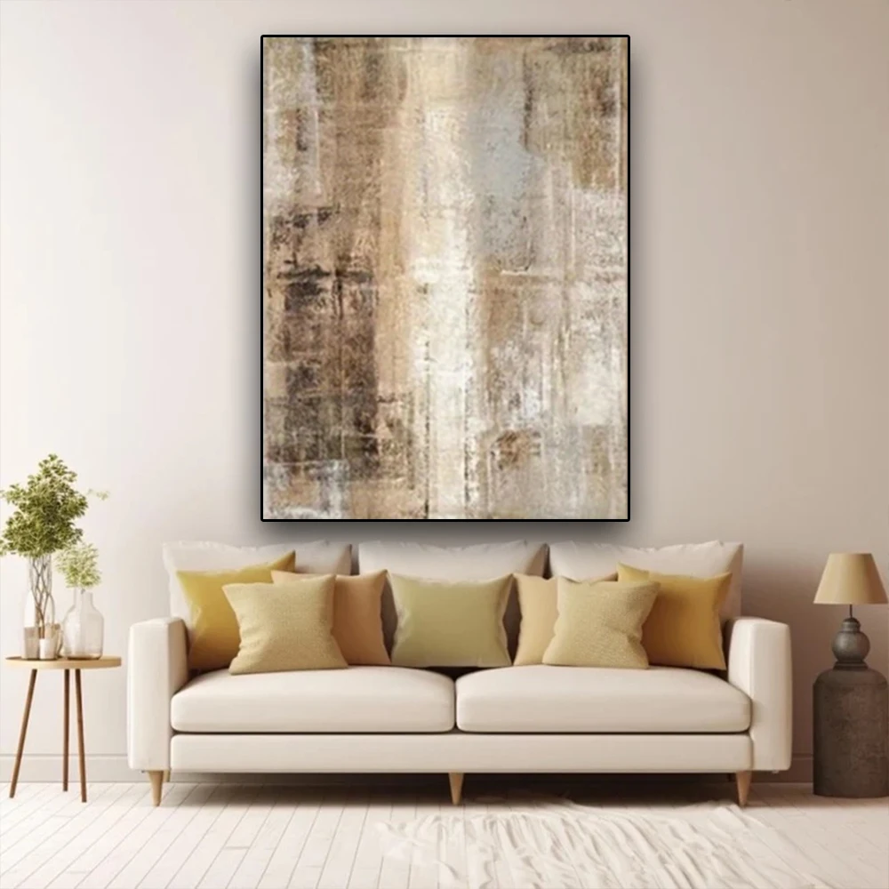 

Nordic Home Decor Gift Hand-Painted Oil Painting Abstract Poster Flower Canvas Picture Modern Wall Art Image For Living Room