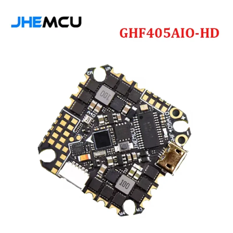 

JHEMCU GHF405AIO HD Betaflight F405 OSD Контроллер полета с 40A ESC PWM Dshot600 2-6S Для Зубочисток RC FPV гоночный Дрон игрушки