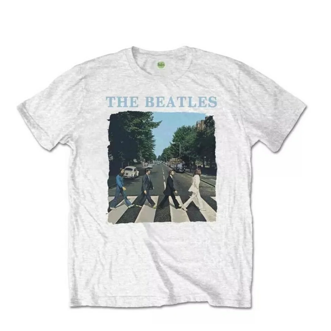 1970 The Beatles Abbey Road - Lennon's Retro T-shirt Spring Sports Pure cotton Men's T-Shirt Children's Clothing Tee Y2k Woman
