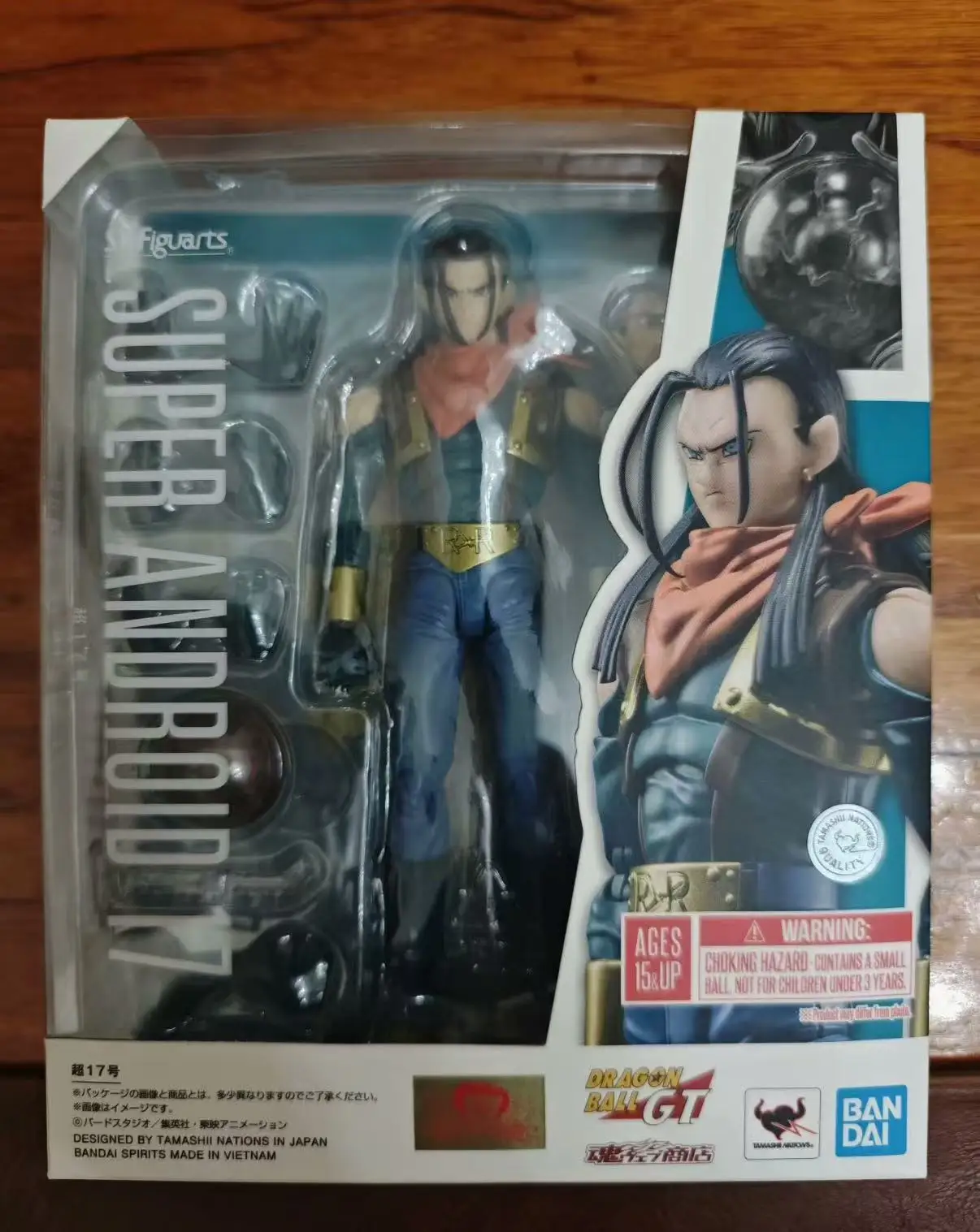 

В наличии оригинальная фигурка Bandai S H Figuarts, оригинальная фигурка Dragon Ball Gt Android 17, аниме-фигурка, модель, коллекционные игрушки