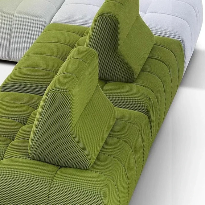 

Italian minimalist light luxury tofu module fabric sofa free combination