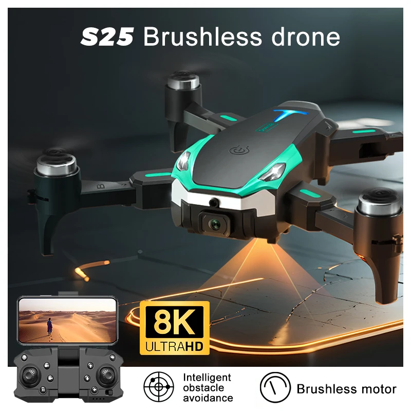 

5000M S25/S6 Max 5G RTF RC Drone 8K Professional Dual Camera Obstacle Avoidance Aerial Photography Optical Flow Quadcopter Fpv