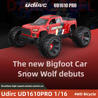 UDIRC UD1610PRO RC Climbing Car 1/16 4WD Brushless Big Foot Off-road Vehicle Electric Remote Control Model Car Toy Gift For Boy