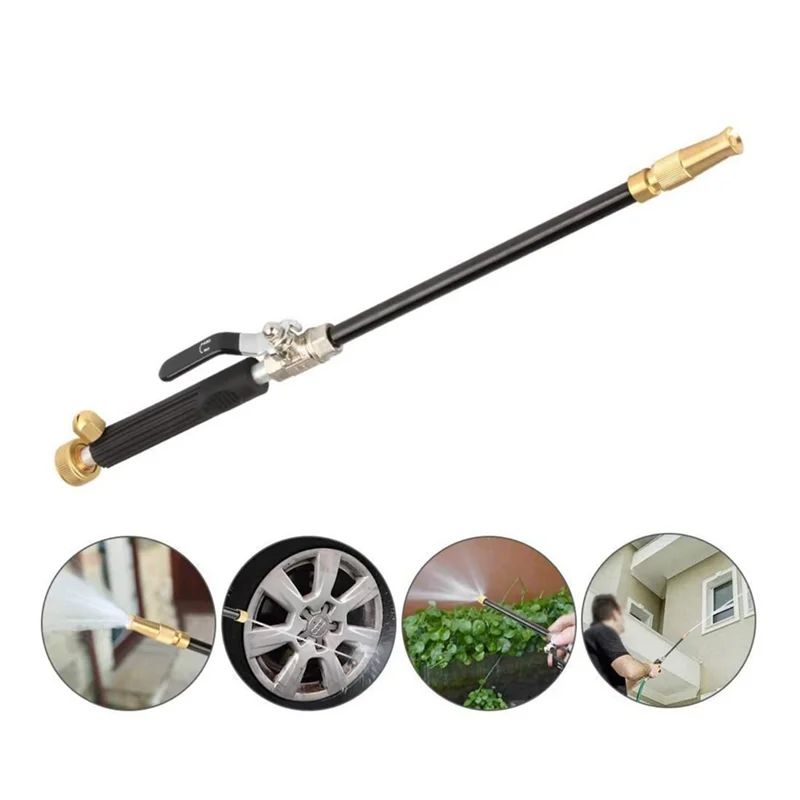 

High Pressure Jet Nozzle Power Washer Wand For Garden Hose, With 3 Different Nozzles And Hose Quick Connectors