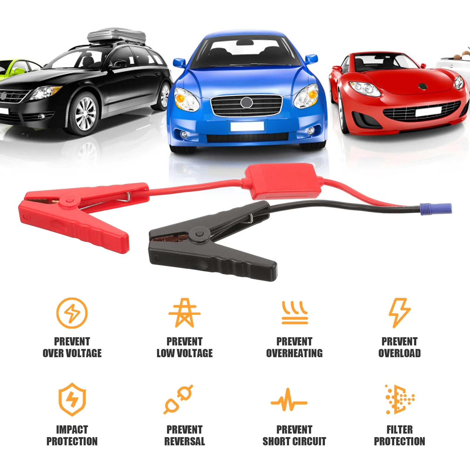 

Booster Jumper Cable Emergency Booster Cable Portable Car Jump Starter Multi-Function Jump Starter Power Bank Fast